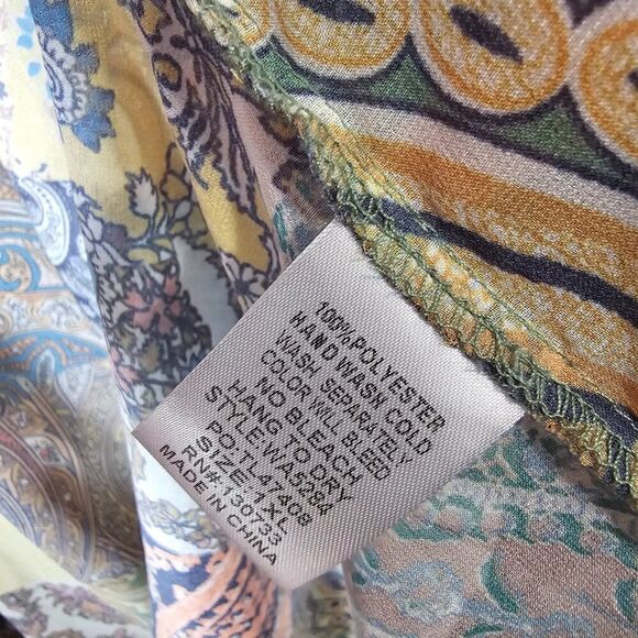 EUC LIKE NEW UMGEE + BOHO PATCH LIKE PRINT LONG/DUSTER KIMONO TOP SIZE 1XL - Picture 14 of 16